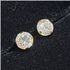 Image 5 : 14K YELLOW GOLD CUBIC ZIRCONIA EARRINGS