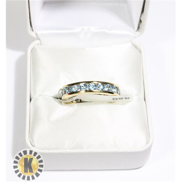 SILVER BLUE TOPAZ(2.4CT) RING