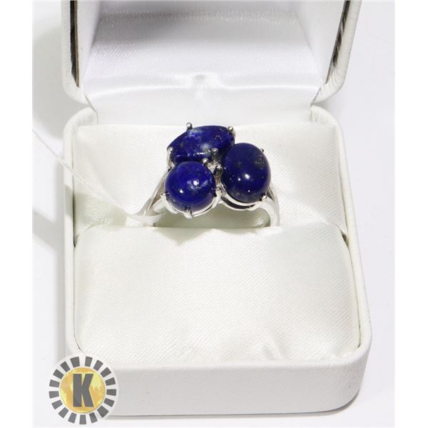 SILVER LAPIS(6.1CT) RING