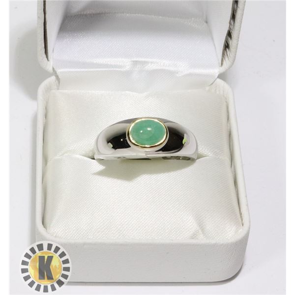 SILVER EMERALD(1.3CT) RING