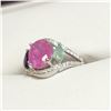 Image 3 : SILVER RUBY,EMERAID,SAPPHIRE(3.3CT) RING