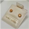 Image 2 : 14K YELLOW GOLD CITRINE STAR SHAPE EARRINGS