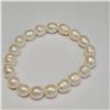 Image 2 : SILVER W.F.PEARLS  BRACELET (~LENGTH 7INCHES)