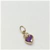 Image 3 : 14K YELLOW GOLD AMETHYST(0.45CT) HEART SHAPE