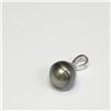 Image 3 : SILVER CZ, SOUTH SEA PEARL  SHAPE PENDANT