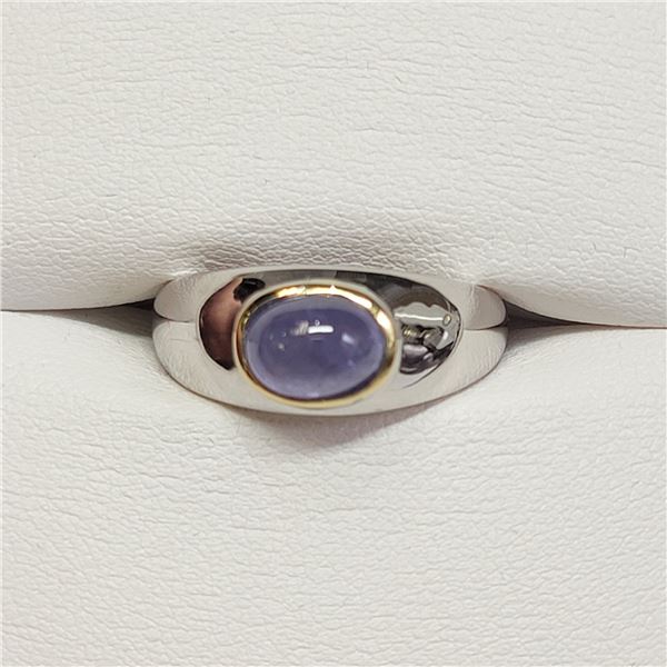 SILVER TANZANITE(1.7CT) RING