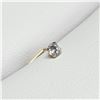 Image 2 : 10K YELLOW GOLD CUBIC ZIRCONIA NOSE PIN NP