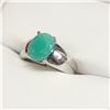 Image 3 : SILVER SAKOTA EMERALD(2.5CT) RING (~SIZE 6.5)