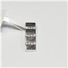 Image 1 : 10K WHITE GOLD CUBIC ZIRCONIA RECTANGULAR