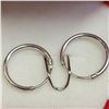 Image 1 : 10K WHITE GOLD BABY HOOPS EARRINGS