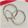 Image 2 : 10K WHITE GOLD BABY HOOPS EARRINGS