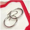 Image 3 : 10K WHITE GOLD BABY HOOPS EARRINGS