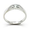 Image 1 : SILVER MOISSANITE (ROUND 5 MM)(0.65CT) RHODIUM