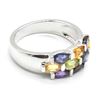 Image 4 : SILVER MULTI COLOUR GEM STONE(3.35CT) RHODIUM