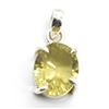Image 1 : SILVER LEMON TOPAZ(4.05CT) LASER CUT PENDANT
