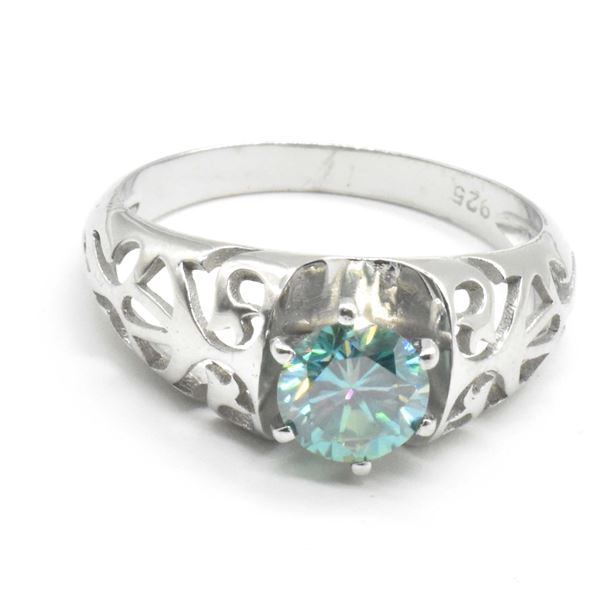 SILVER MOISSANITE(1.16CT) RHODIUM PLATED RING