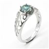 Image 4 : SILVER MOISSANITE(1.16CT) RHODIUM PLATED RING