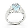 Image 3 : SILVER BLUE TOPAZ(4.35CT)  RHODIUM PLATED