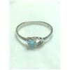 Image 1 : SILVER BLUE TOPAZ RING (~SIZE 7)