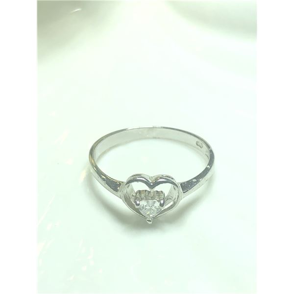 SILVER CUBIC ZIRCONIA RING