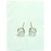 Image 1 : 14K YELLOW GOLD CUBIC ZIRCONIA EARRINGS