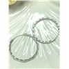 Image 1 : SILVER MEDIUM SIZE HOOP EARRINGS