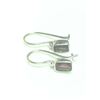 SILVER GARNET  EARRINGS,