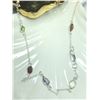 Image 1 : SILVER MULTI GENUINE GEMSTONE 18" NECKLACE