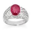 Image 1 : MEN'S RING 7.25ctw ACA CERTIFIED RUBY & DIAMOND 14KT