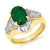 Image 1 : CERTIFIED 2.57ctw EMERALD & DIAMOND RING 14KT GOLD