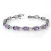 Image 1 : CERTIFIED 12.04ctw TANZANITE & DIAMOND BRACELET GOLD