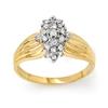 Image 1 : CLUSTER 0.25 ctw DIAMOND LADIES RING YELLOW GOLD