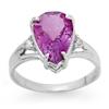 Image 1 : CERTIFIED 2.55ctw AMETHYST & DIAMOND RING WHITE GOLD