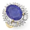 Image 1 : CERTIFIED 12.75ctw TANZANITE & DIAMOND RING 14KT GOLD