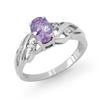 Image 1 : CERTIFIED 0.72 ctw TANZANITE & DIAMOND RING WHITE GOLD