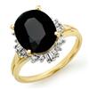 Image 1 : ACA CERTIFIED 3.88ctw SAPPHIRE & DIAMOND RING 14KT GOLD