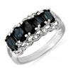 Image 1 : FIVE-STONE 2.00ctw SAPPHIRE & DIAMOND RING WHITE GOLD