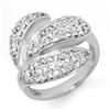 Image 1 : RIGHT-HAND 1.0ctw DIAMOND LADIES RING WHITE GOLD 14KT