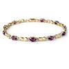 Image 1 : CERTIFIED 2.03ctw AMETHYST & DIAMOND BRACELET GOLD