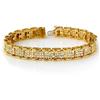 Image 1 : CERTIFIED 7.00ctw DIAMOND TENNIS BRACELET YELLOW GOLD