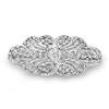 Image 1 : VICTORIAN CERTIFIED 1.0ct DIAMOND BROOCH 14K WHITE GOLD