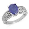 Image 1 : CERTIFIED 2.72ctw TANZANITE & DIAMOND RING WHITE GOLD