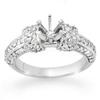 Image 1 : CERTIFIED .75ctw DIAMOND SEMI MOUNT RING WHITE GOLD