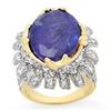 Image 1 : CERTIFIED 12.75ctw DIAMOND & TANZANITE RING 14KT GOLD