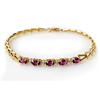 Image 1 : CERTIFIED 1.03 ctw AMETHYST LADIES BRACELET YELLOW GOLD