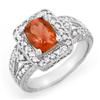 Image 1 : ACA CERTIFIED 2.85ctw RUBELLITE & DIAMOND RING 14K GOLD