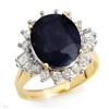 Image 1 : CERTIFIED 8.99ctw SAPPHIRE & DIAMOND RING 14KT GOLD