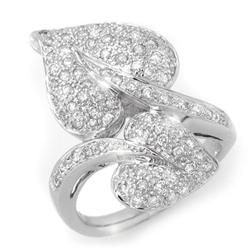 CERTIFIED 1.0ctw DIAMOND LADIES FASHION RING WHITE GOLD