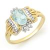 Image 1 : CERTIFIED 1.05ctw AQUAMARINE & DIAMOND LADIES RING GOLD