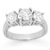 Image 1 : OVERSTOCK 1.50ctw THREE-STONE DIAMOND RING 14K GOLD